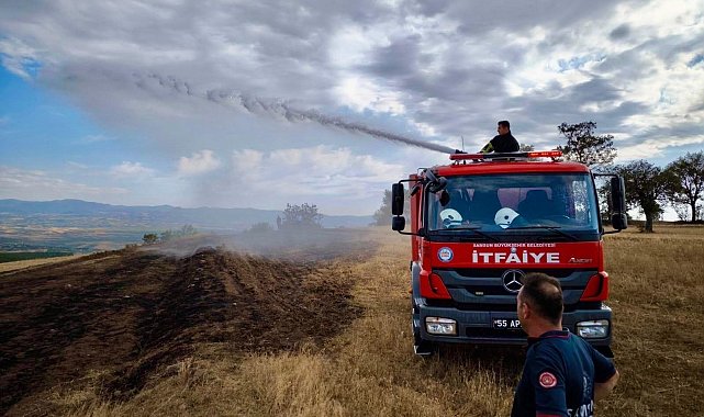 Samsun'da 6 ayda 371 anız yangını kontrol atına alındı