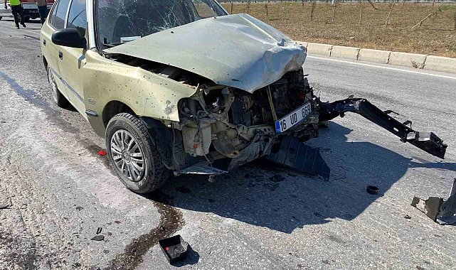 Samsun'da otomobil ile pikap çarpıştı: 1 yaralı