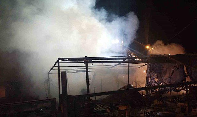 Sancaktepe'de ahır ve kümes alev alev yandı: 30 tavuk telef oldu