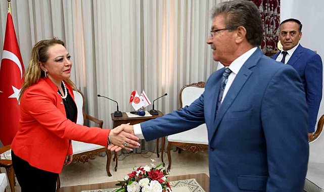 SANKON heyeti KKTC Başbakanı Ünsal'ı ziyaret etti