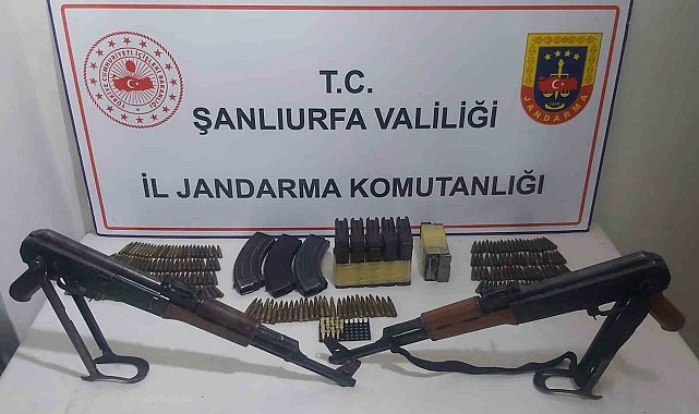 Şanlıurfa'da uzun namlulu silahlar ele geçirildi