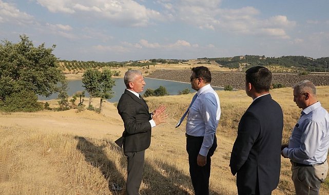 Şaphane'de sulama göledi mesire alanına dönüştürülüyor