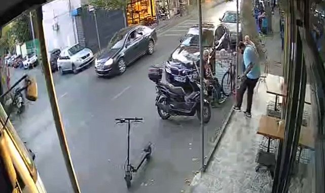 Sarıyer'de sokak ortasında silahlı saldırı: O anlar kamerada