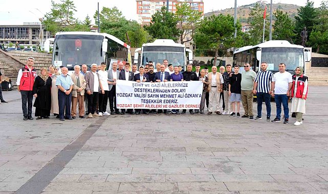 Şehit aileleri ve gaziler uğurlandı