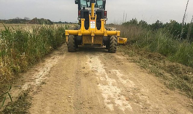 Şehzadeler'de 338 kilometre ova yolu düzenlendi
