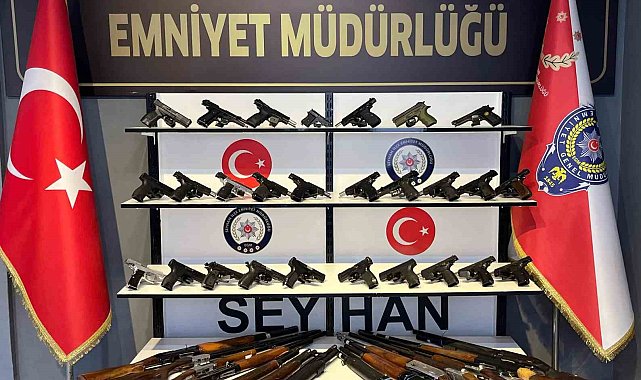 Seyhan polisi, 40 silah ele geçirirken 249 şüpheliyi yakaladı