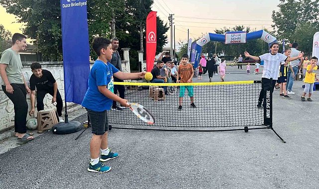 Spor mahalleye taşındı mahalde çocuklar mutlu oldu