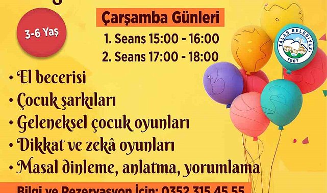 Talas'ta çocuk atölyeleri