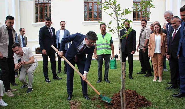 Tarım ve Orman Bakanı İbrahim Yumaklı, Bilecik'te çınar fidanı dikti