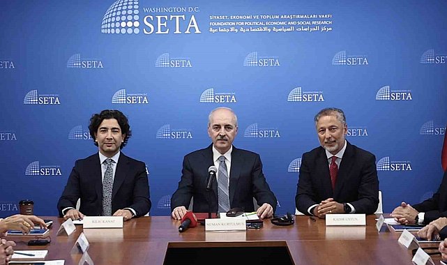 TBMM Başkanı Kurtulmuş, ABD'de düşünce kuruluşlarının temsilcileriyle bir araya geldi
