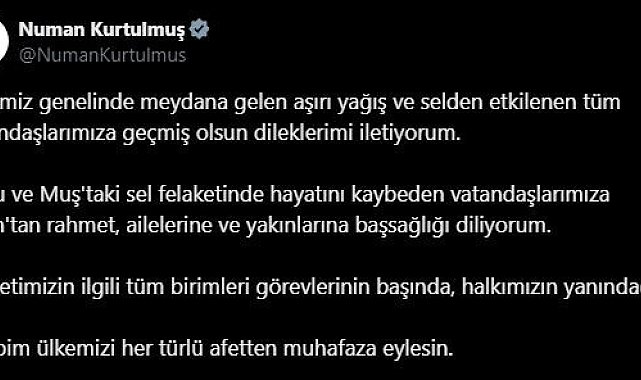 TBMM Başkanı Kurtulmuş: "Devletimizin ilgili tüm birimleri görevlerinin başında, halkımızın yanındadır"