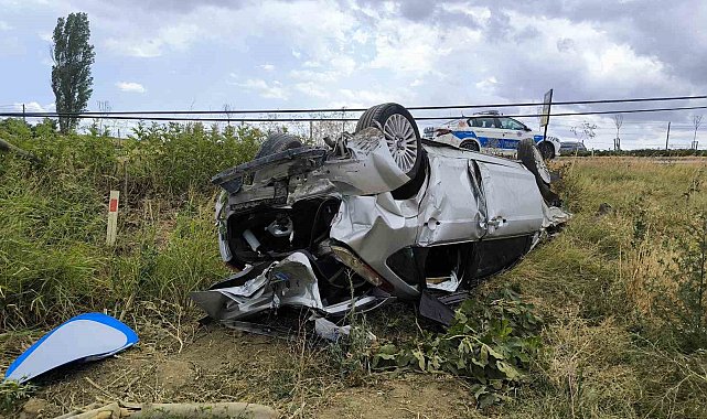 Tekirdağ'da iki otomobil çarpıştı: 4 yaralı