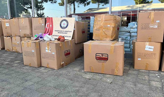 Tekirdağ'da taklit terlik operasyonu