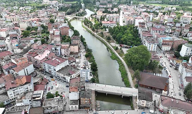 Terme Çayı ıslahında fore kazıklar tamam