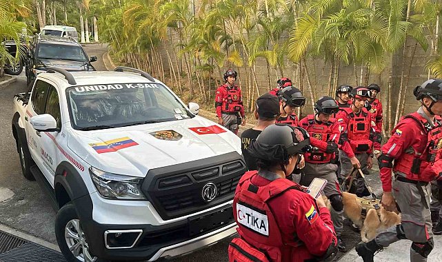 TİKA&#039;dan Venezuelalı Arama Kurtarma Ekibine araç ve ekipman desteği