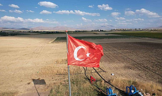 Tomarza'da ekmeklik buğday hasadı tüm hızıyla sürüyor