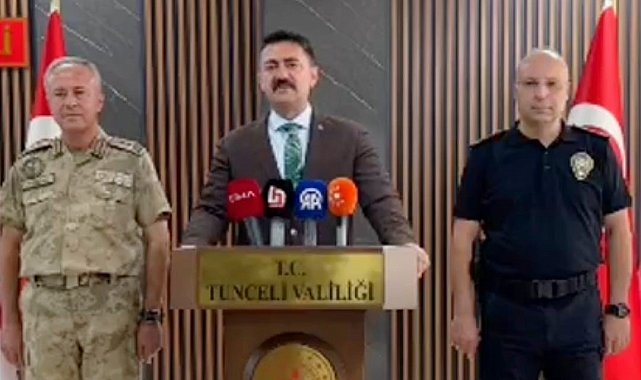 Tunceli Valisi Tekbıyıkoğlu, 6 aylık asayiş olaylarını değerlendirdi