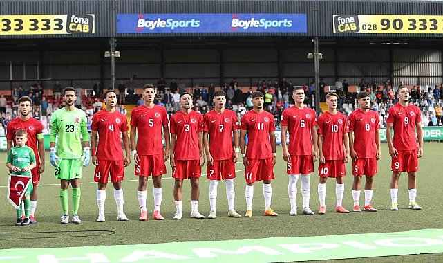 U19 Milli Futbol Takımı, Fransa'ya 2-1 yenildi