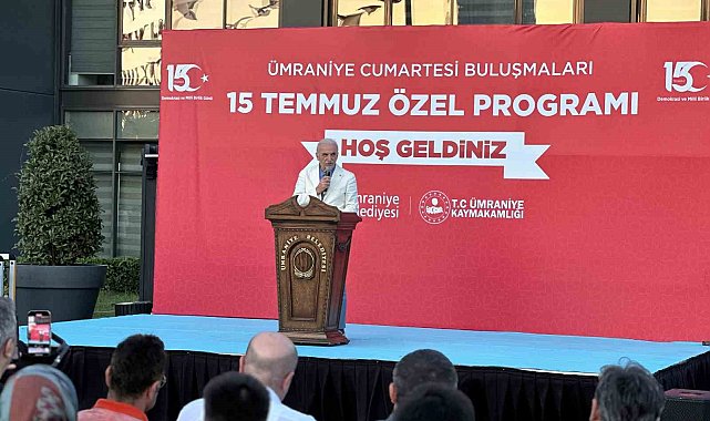 Ümraniye'de 15 Temmuz şehit ve gazileri için anma programı düzenledi