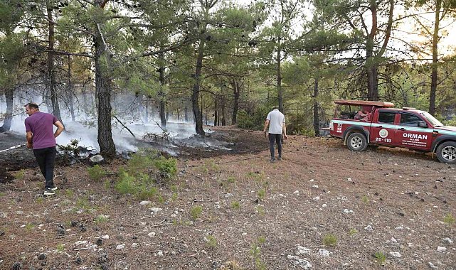 Uşak'ta ormanlık alanda çıkan yangın kontrol altına alındı
