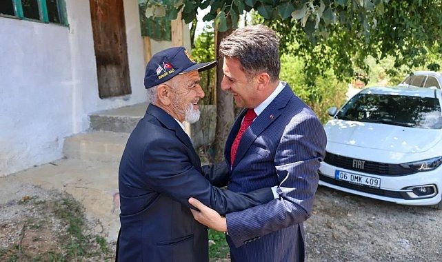 Vali Aygöl'den Kıbrıs Gazisi Kaplan'a ziyaret