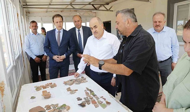Vali Dağlı'dan Kalehisar ören yerinde inceleme