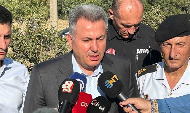 Vali Elban: "Yangın henüz kontrol altına alınmadı ama enerjisi bir miktar düşürüldü"