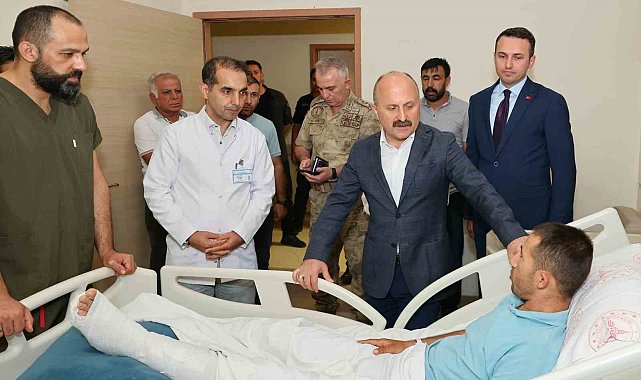 Vali Varol, yaralı askeri ziyaret etti