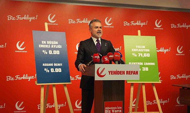 Yeniden Refah Partisi Genel Başkan Yardımcısı Kılıç: "En düşük emekli aylığı asgari ücret düzeyine yükseltilmelidir"