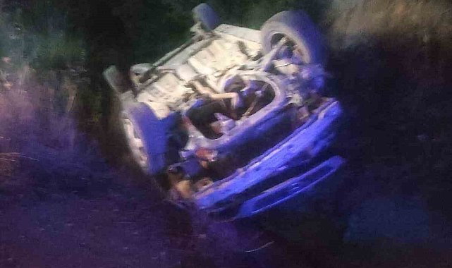 Yoldan çıkan araç şarampole uçtu: 1 ölü