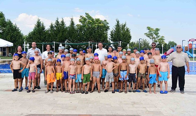 Yuntdağı'nda yüzme kursları heyecanlı başladı