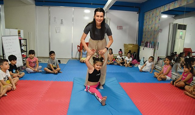 Yunusemre Yaz Spor Spor Okulu'nda cimnastik rüzgarı
