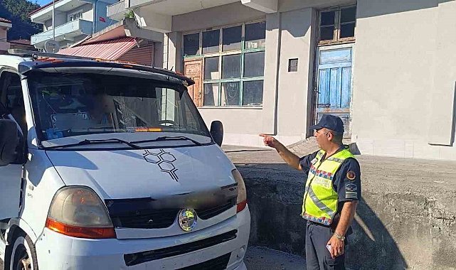 Zonguldak'ta çakar lamba takılı araca 6 bin 439 lira ceza