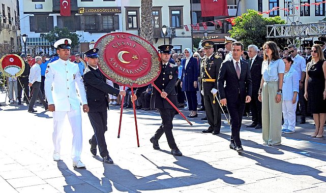 30 Ağustos Zafer Bayramı nedeniyle Çeşme'de coşkulu kutlama