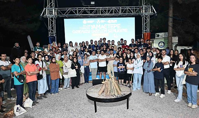 'Bilim Türkiye Yamaçtepe Gökyüzü Gözlem Şenliği' Gaziantep'te yapıldı