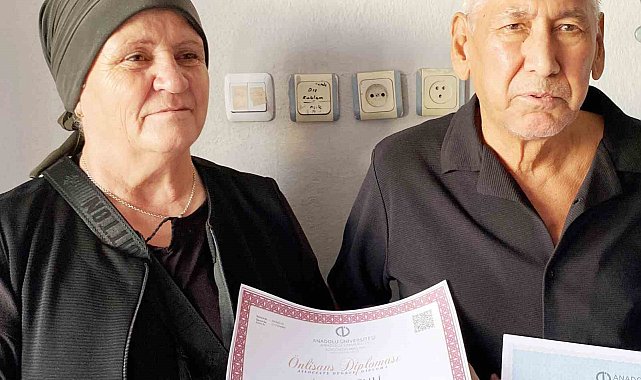 70 yaşında üniversite mezunu oldu