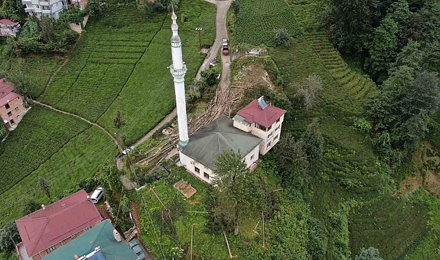 800 yıllık camiyi kurtarmak için çevresindeki ağaçları kestiler