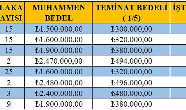 86 T plaka için son 5 gün