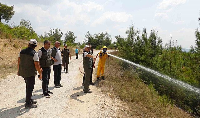 Adana'da orman yangını riskine karşı tatbikat gerçekleştirildi