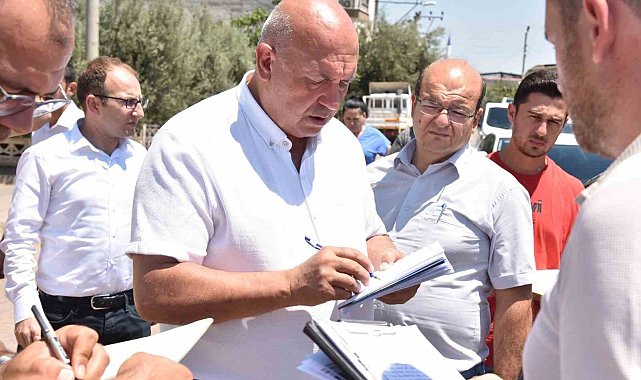 Ahmetli'nin altyapı sorunları yerinde tespit edildi