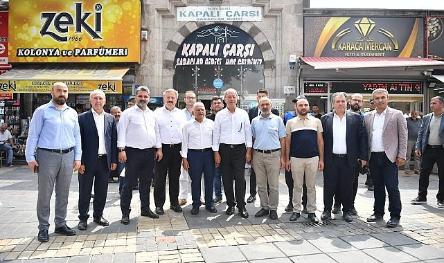 Akar ve Büyükkılıç'tan çarşı gezisi ve vatandaş ziyareti