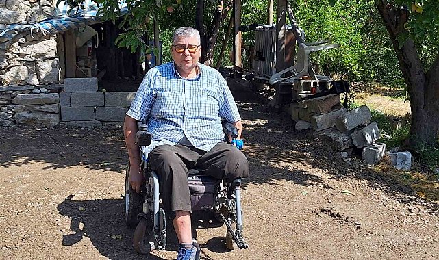 Alanya Belediyesi'nden fiziksel engelli vatandaşın evine beton yol