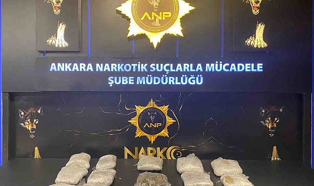 Ankara'da 10 kilogram esrar ele geçirildi
