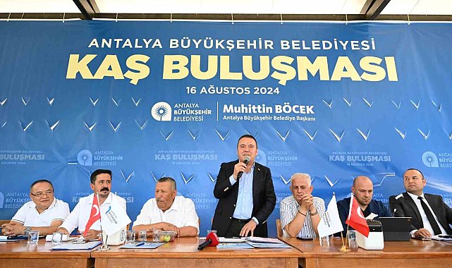 Antalya Büyükşehir Belediye Başkanı Böcek: "Kaş'ın 50 yıllık su sorununu çözeceğiz"