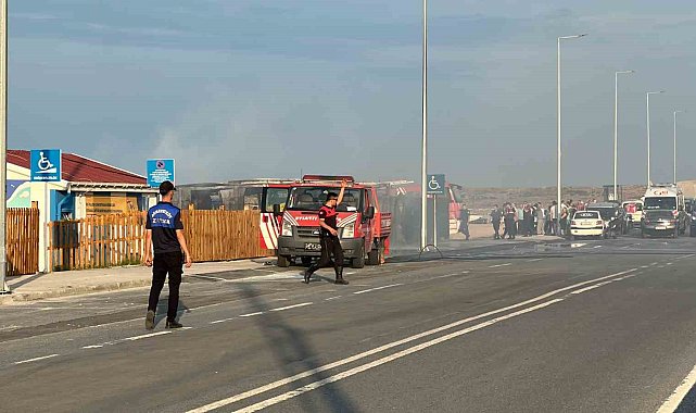 Arnavutköy'de İBB'ye ait cankurtaran merkezinde yangın çıktı