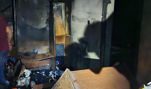 Arsuz'da ev yangını