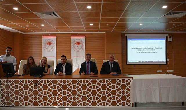 Aslanapa'da kurulacak TDİOSB için yer seçimi toplantısı