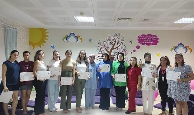 Aydın'da Gebe Okulu katılımcıları eğitimlerini başarıyla tamamlandı