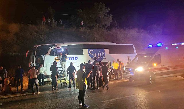 Aydın'da yolcu otobüsü yoldan çıktı: 1 ölü, 7 yaralı