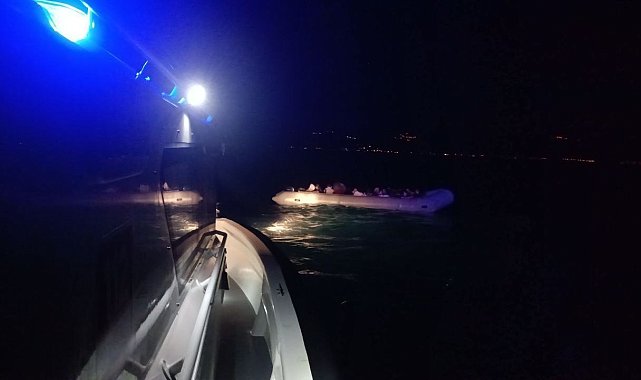 Ayvacık açıklarında 40 kaçak göçmen yakalandı